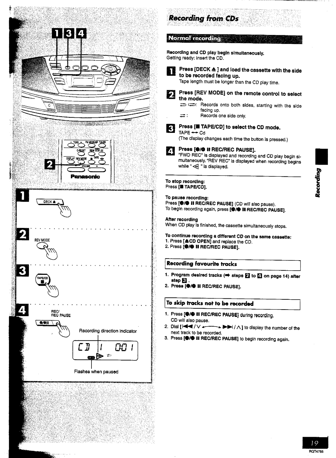 Panasonic RX-ES30 manual 