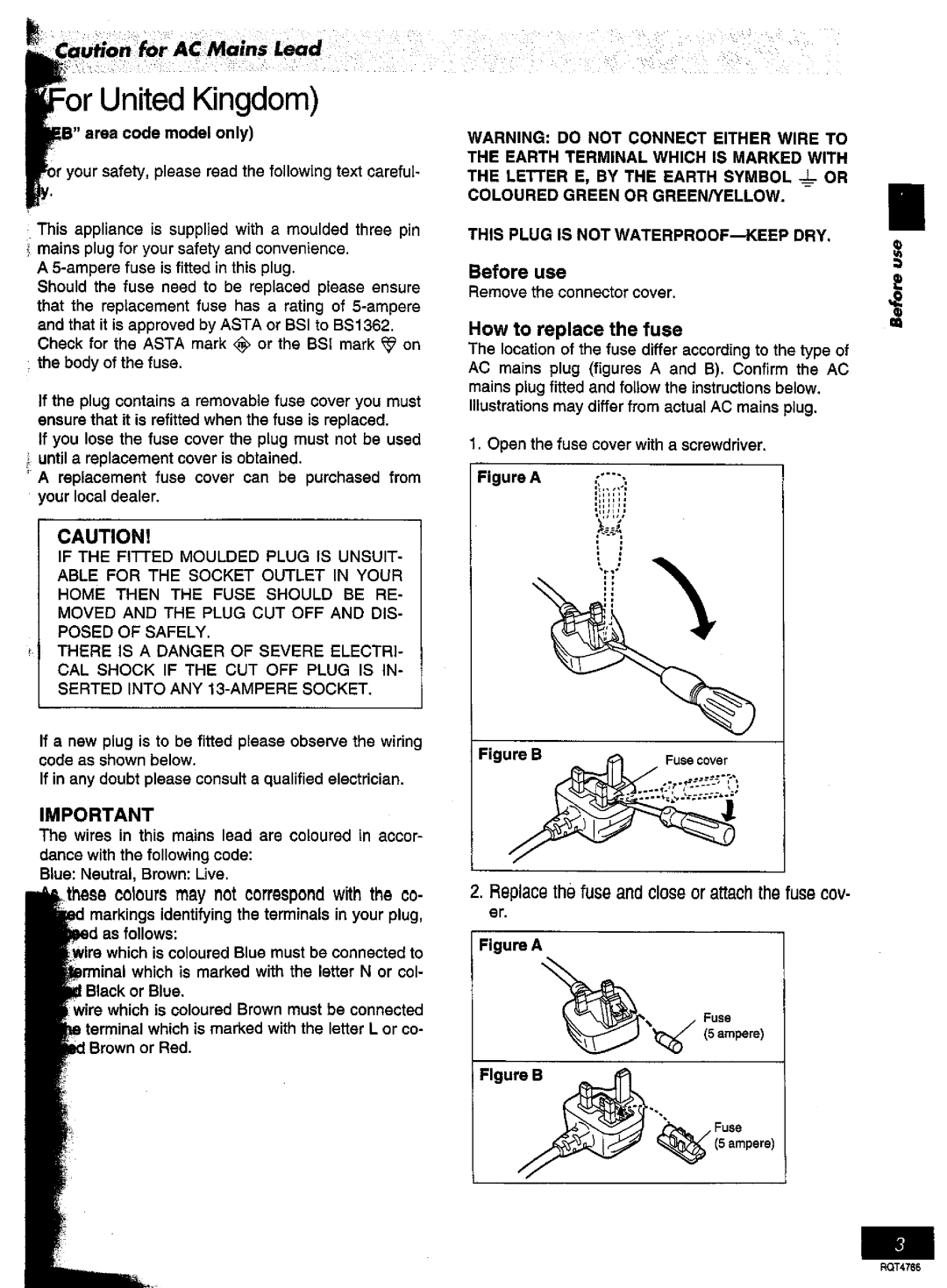 Panasonic RX-ES30 manual 