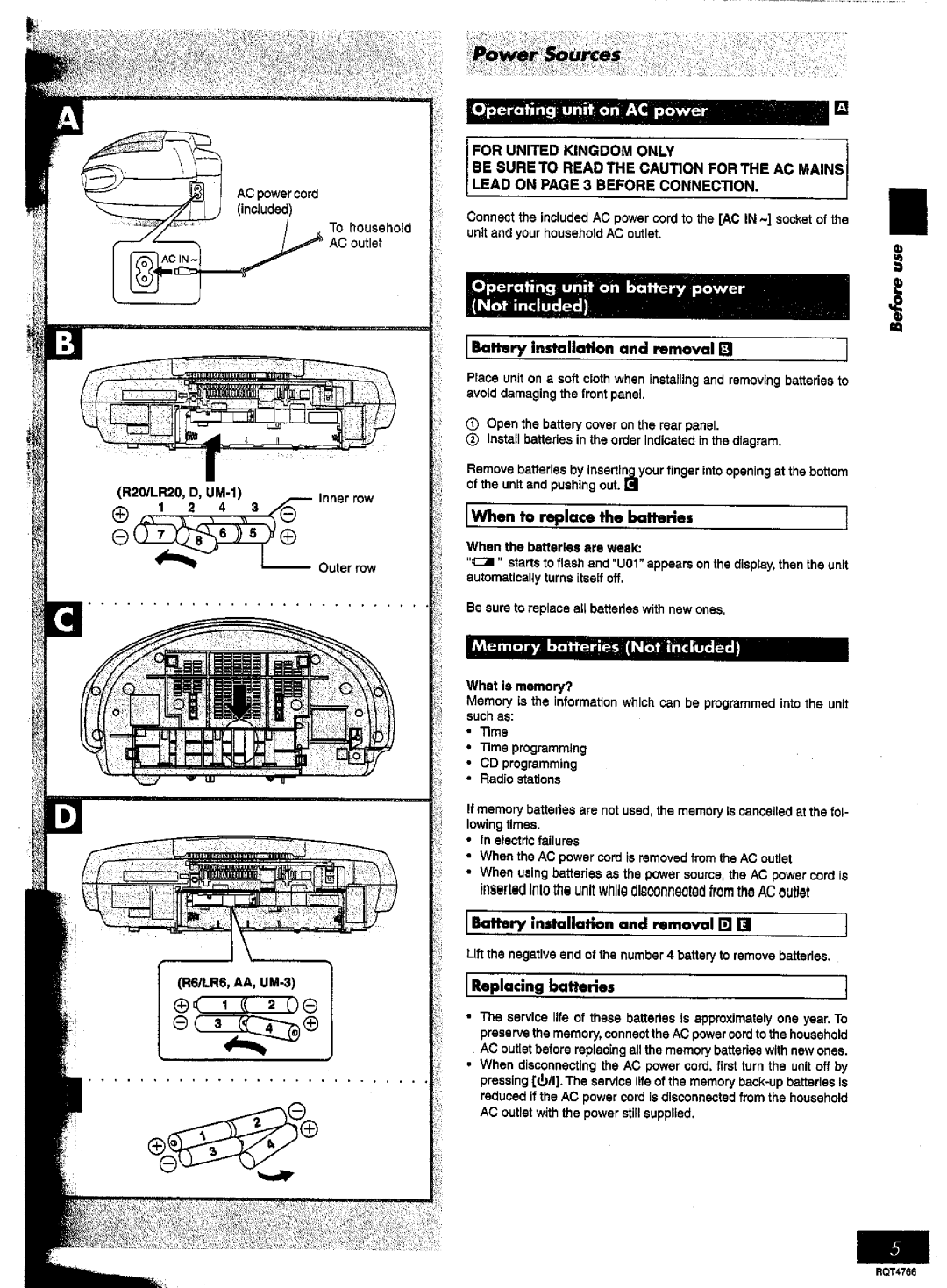 Panasonic RX-ES30 manual 