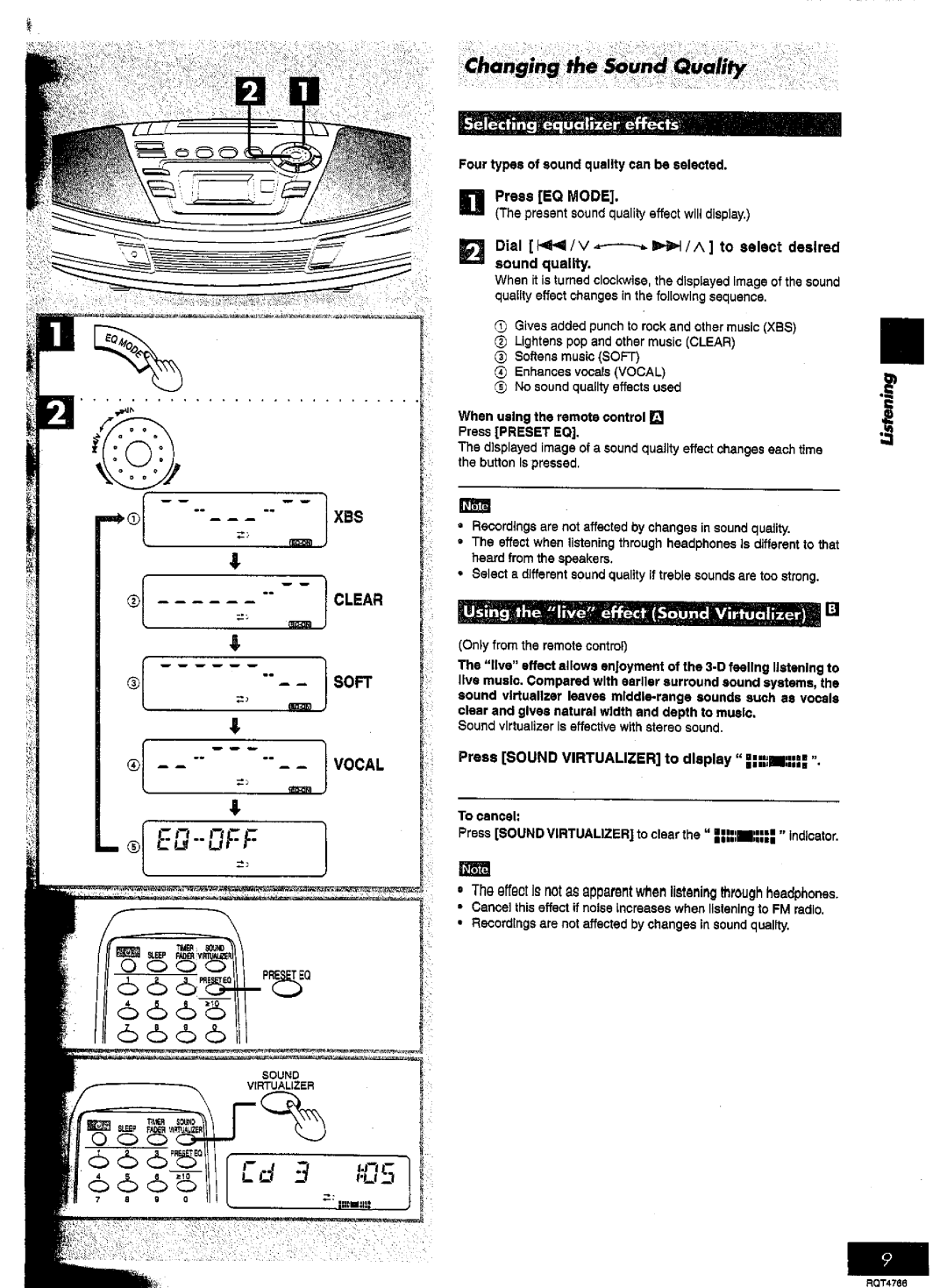 Panasonic RX-ES30 manual 