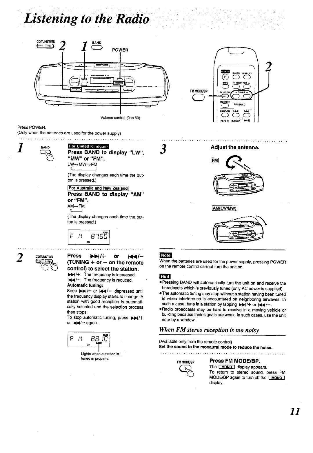 Panasonic RX-ES50 manual 