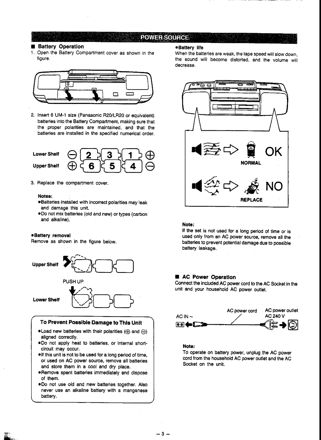 Panasonic RX-FT500 manual 