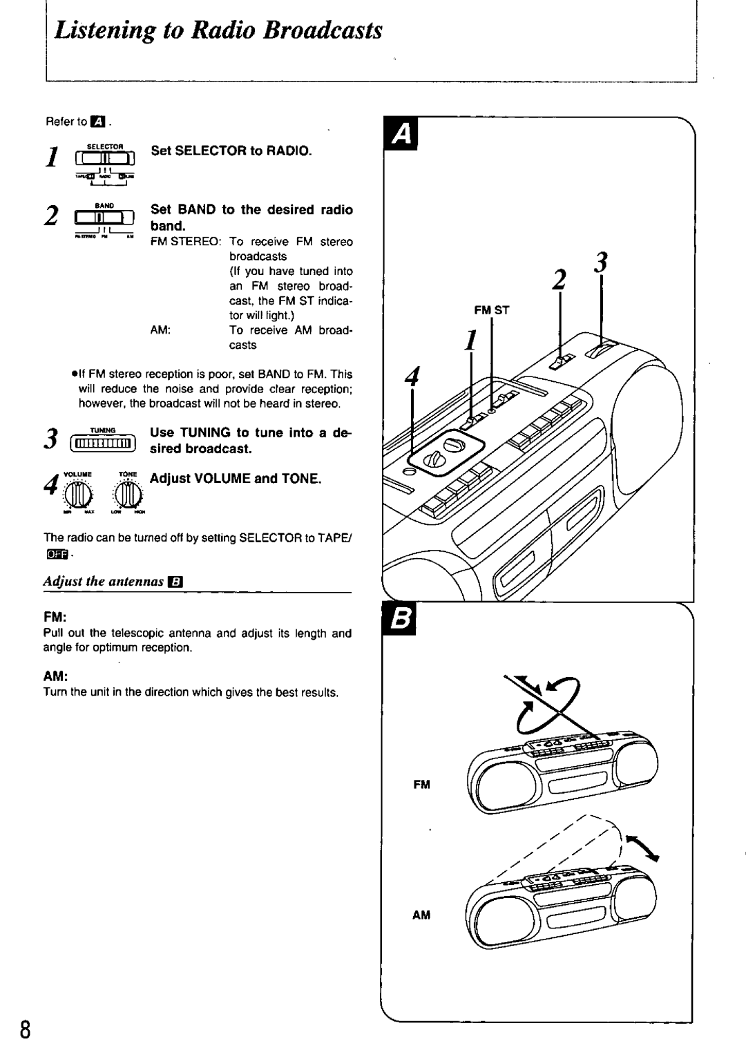 Panasonic RX-FT530, RQT2300-P manual 