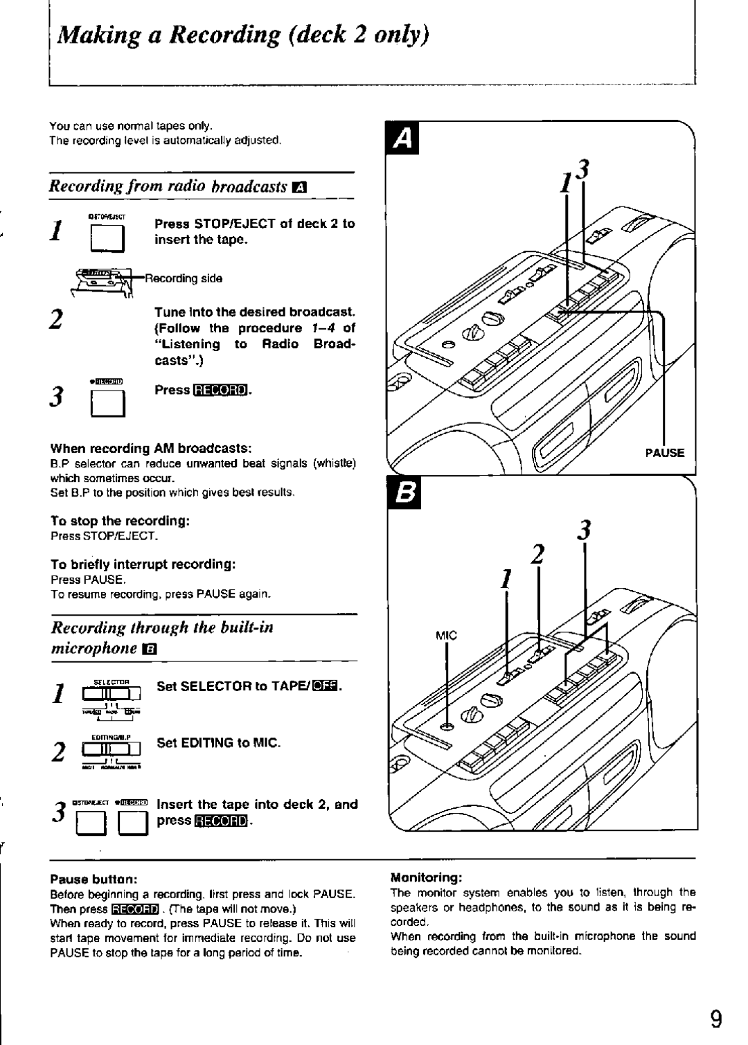 Panasonic RQT2300-P, RX-FT530 manual 