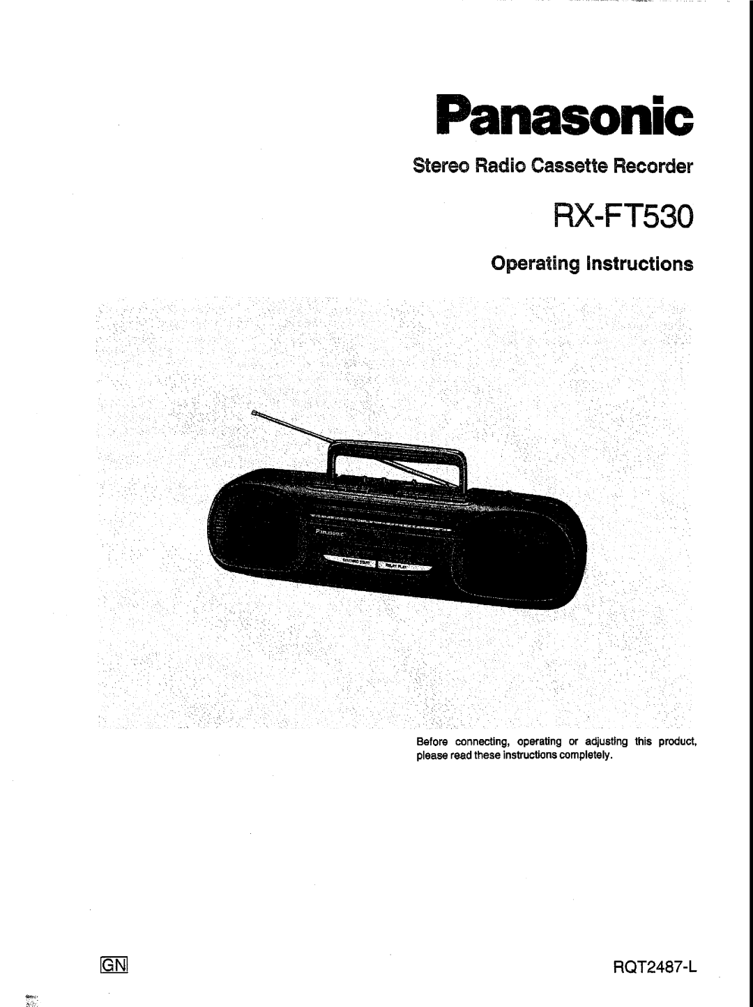 Panasonic RX-FT530 manual 