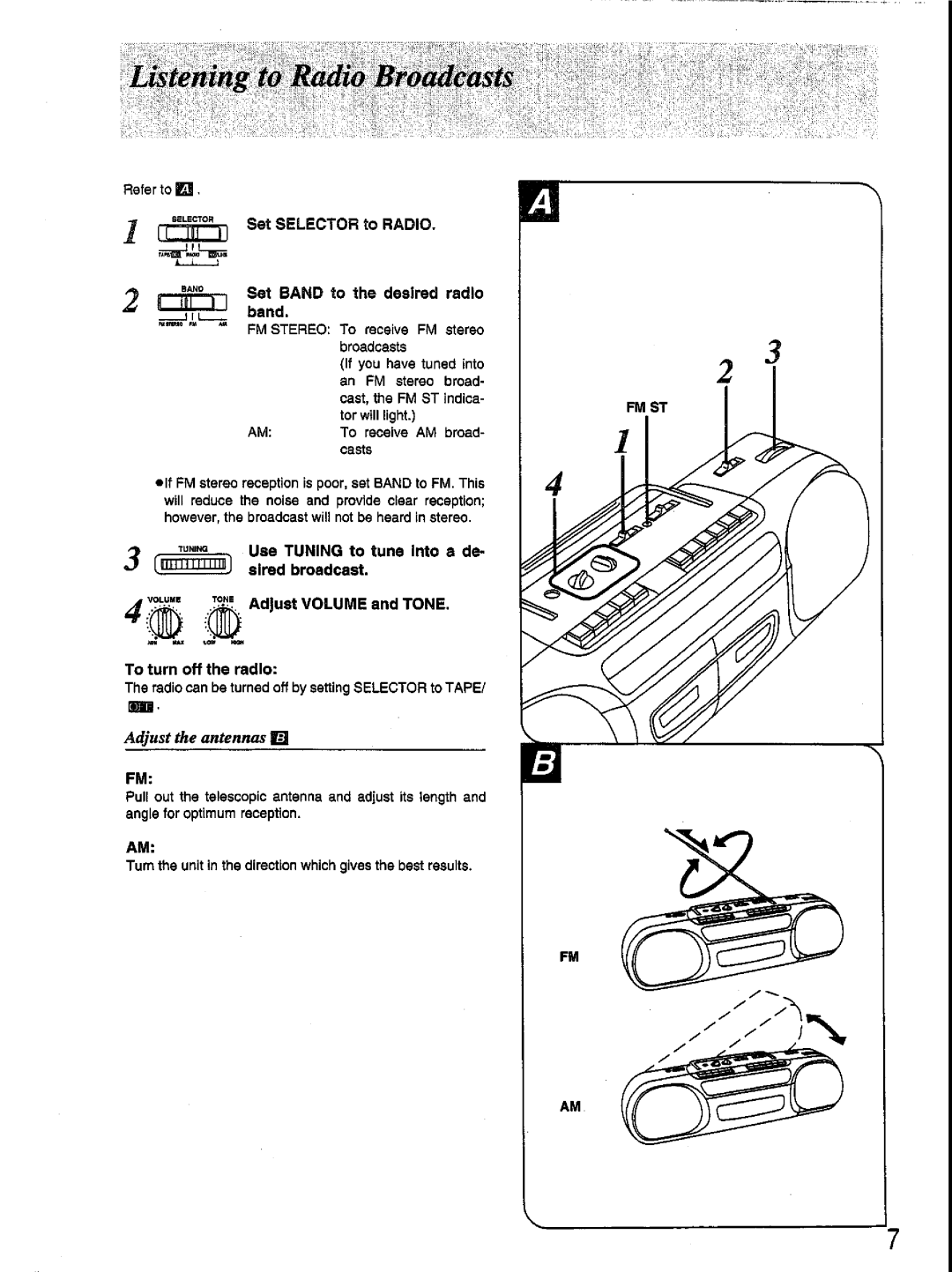 Panasonic RX-FT530 manual 