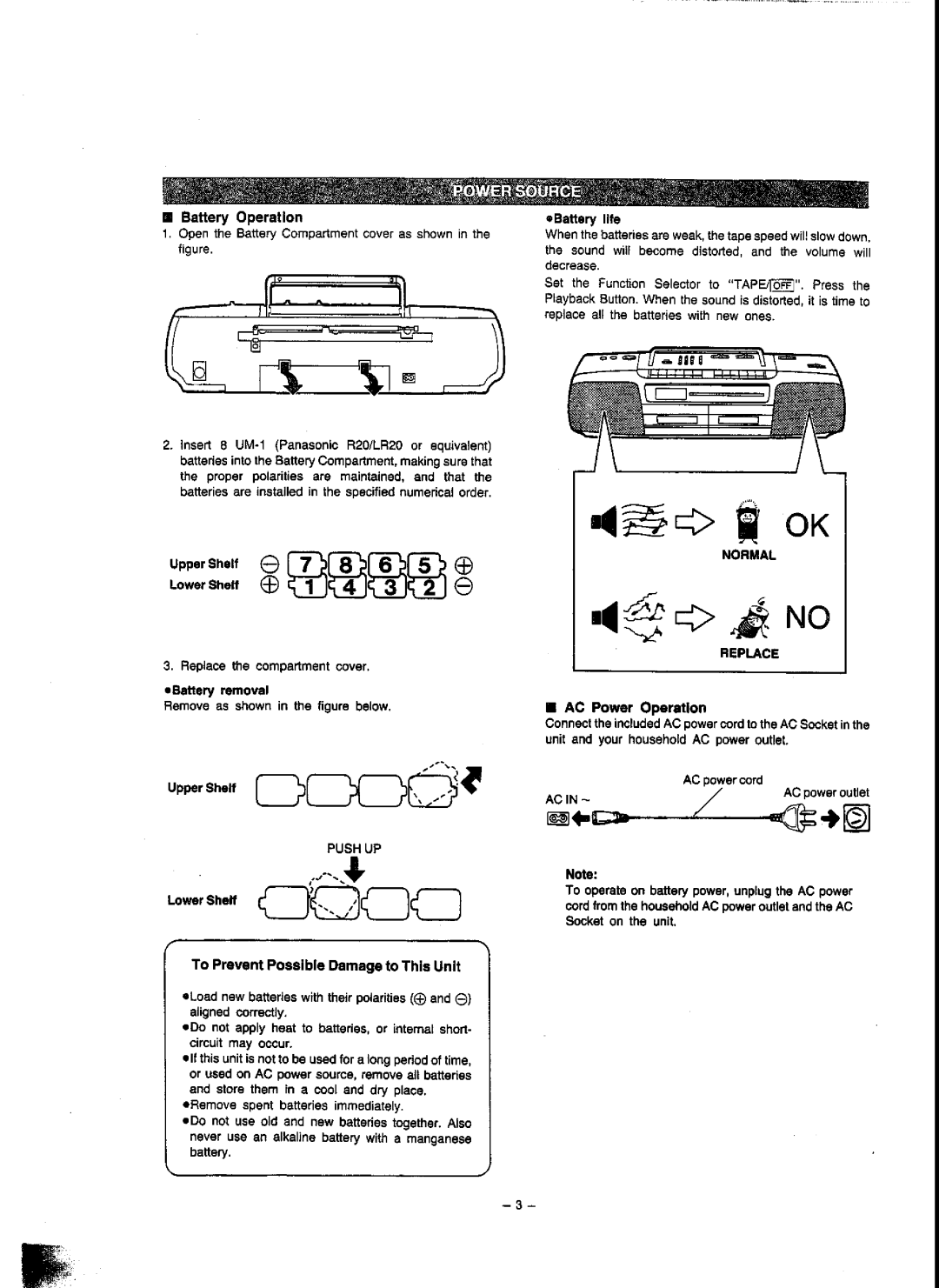 Panasonic RX-FT560 manual 
