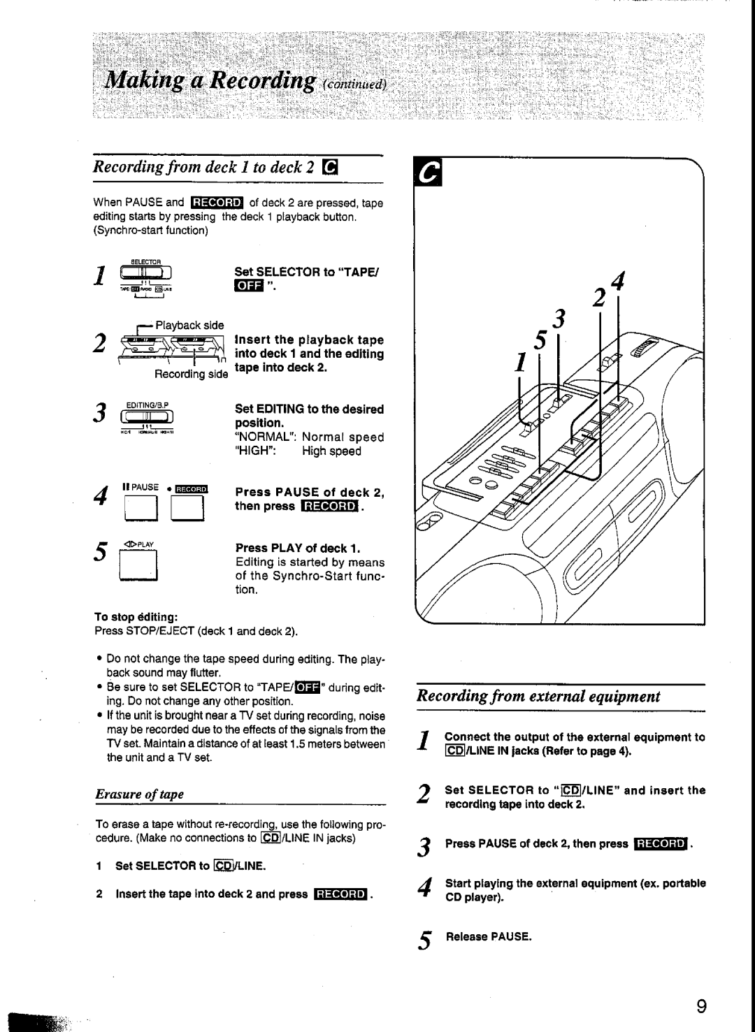 Panasonic RX-FT570 manual 