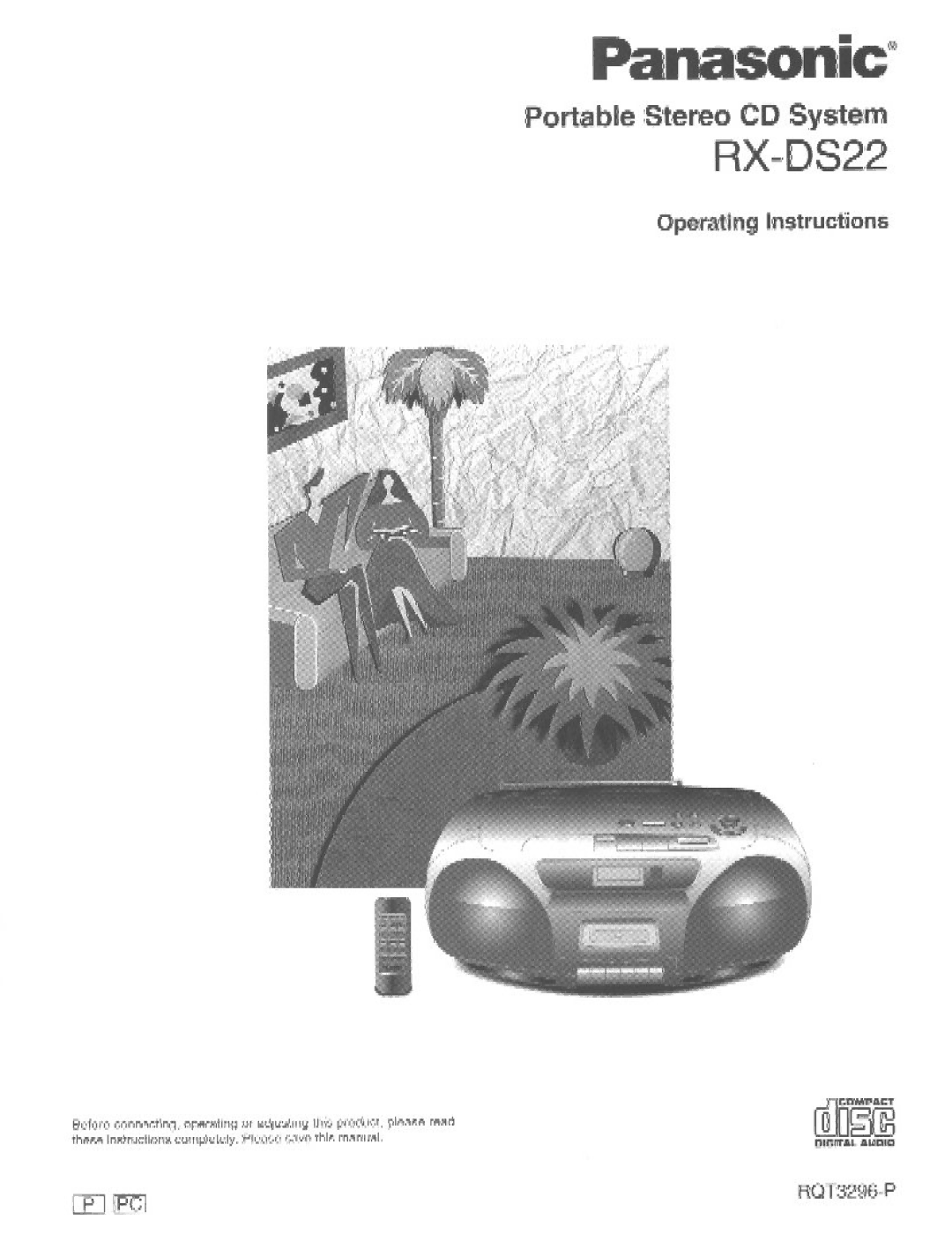 Panasonic RXDS22 manual 