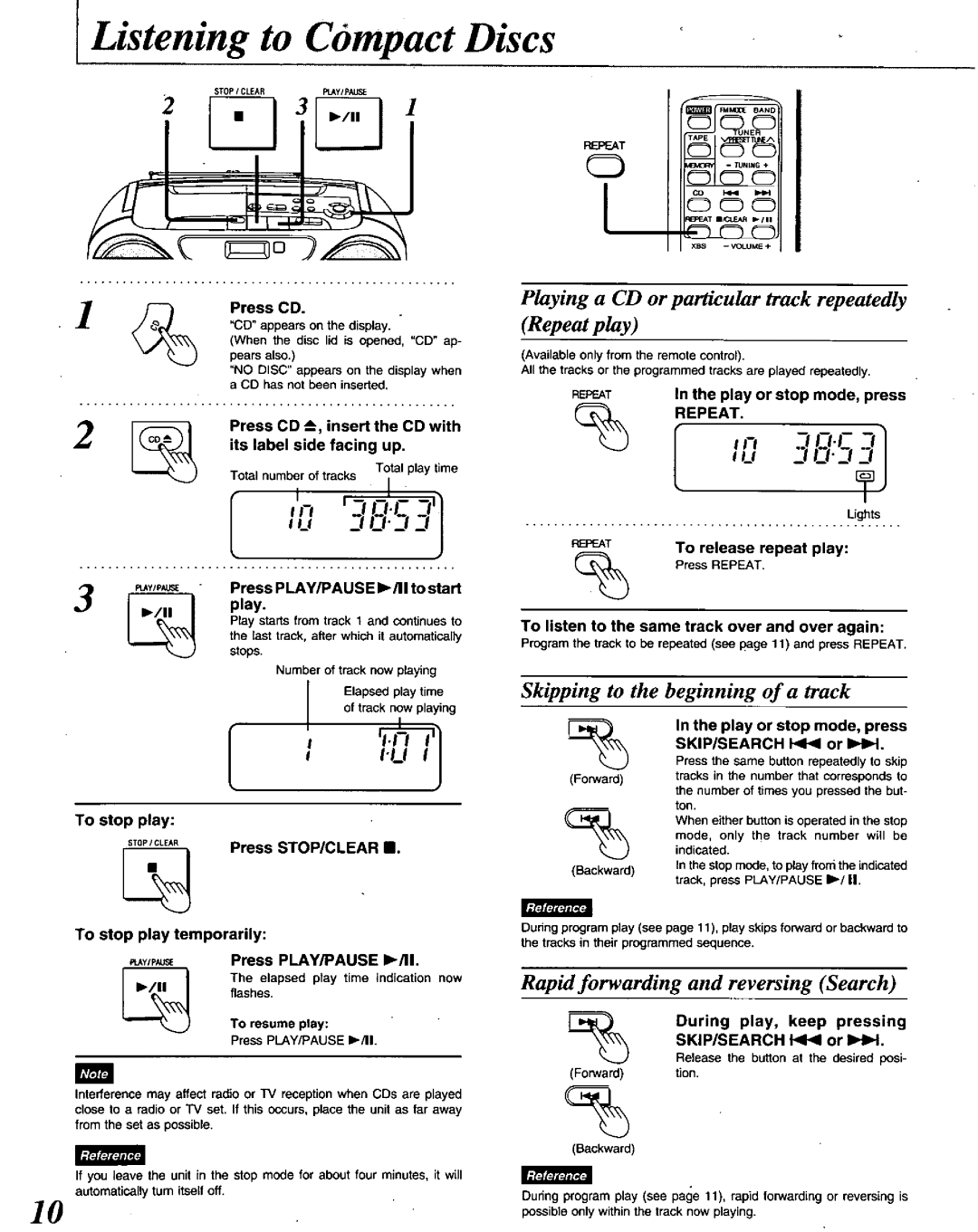 Panasonic RXDS22 manual 