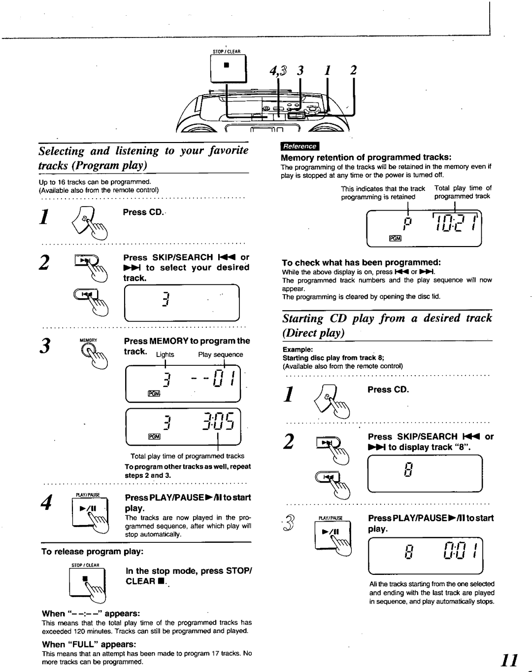 Panasonic RXDS22 manual 