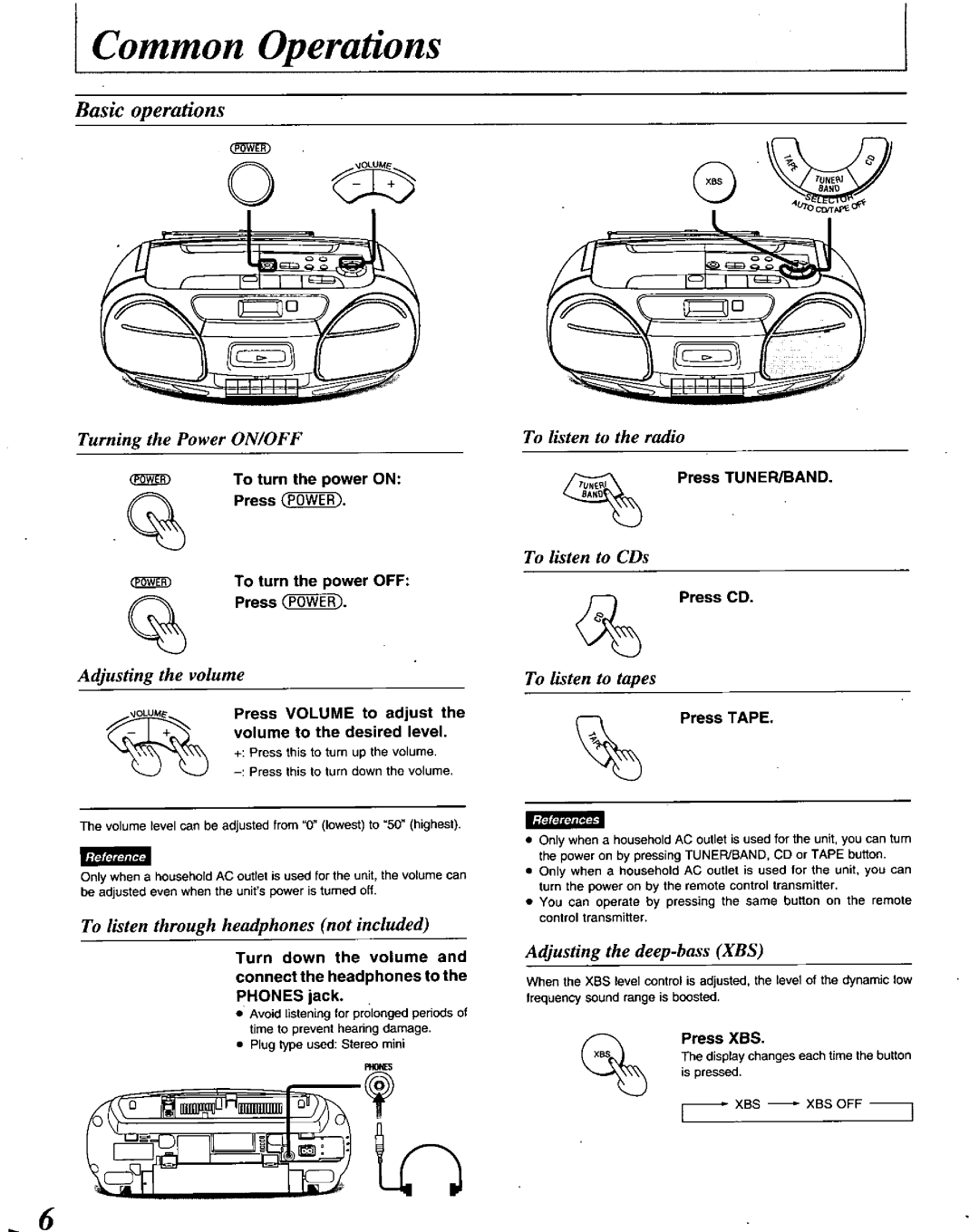 Panasonic RXDS22 manual 