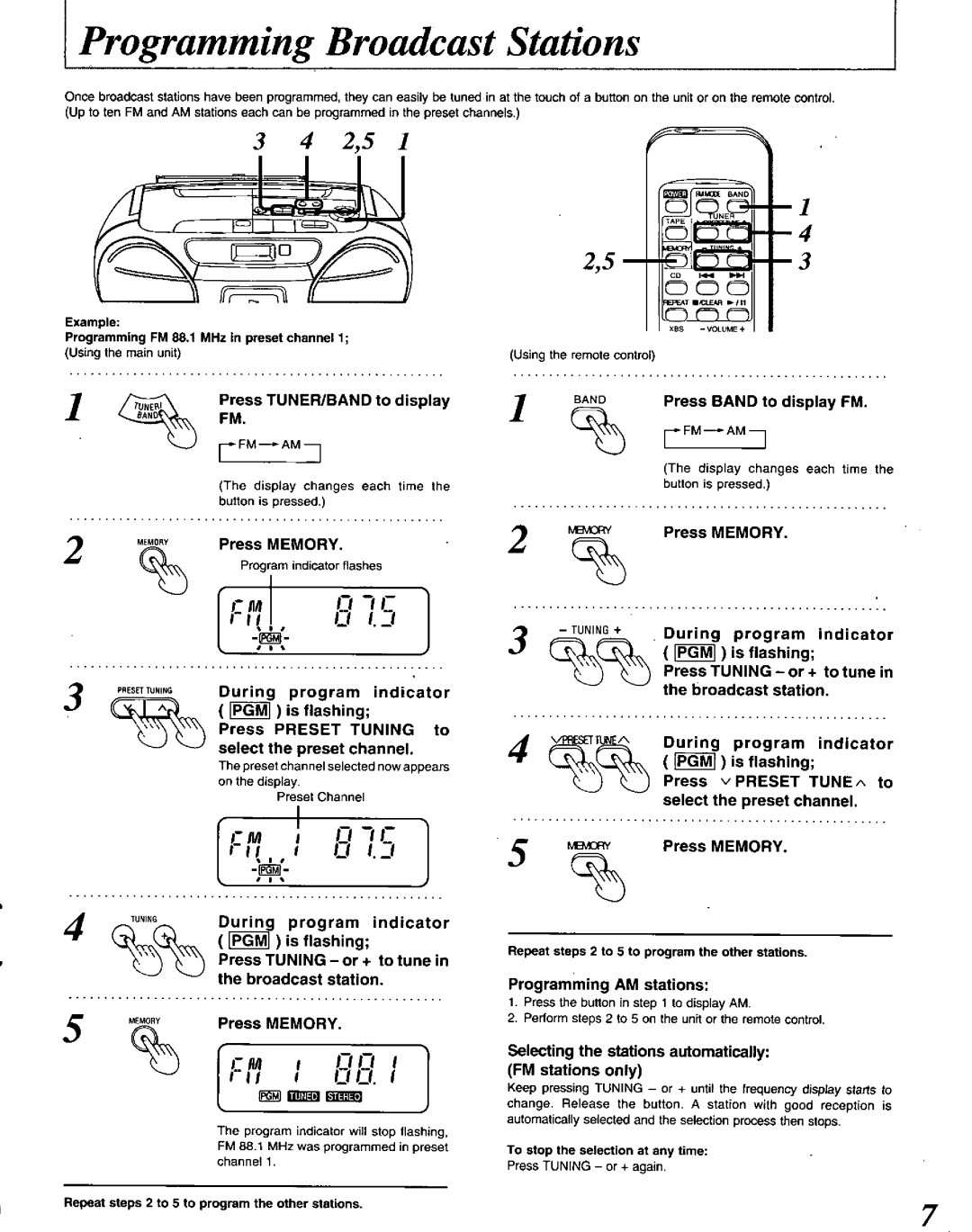 Panasonic RXDS22 manual 