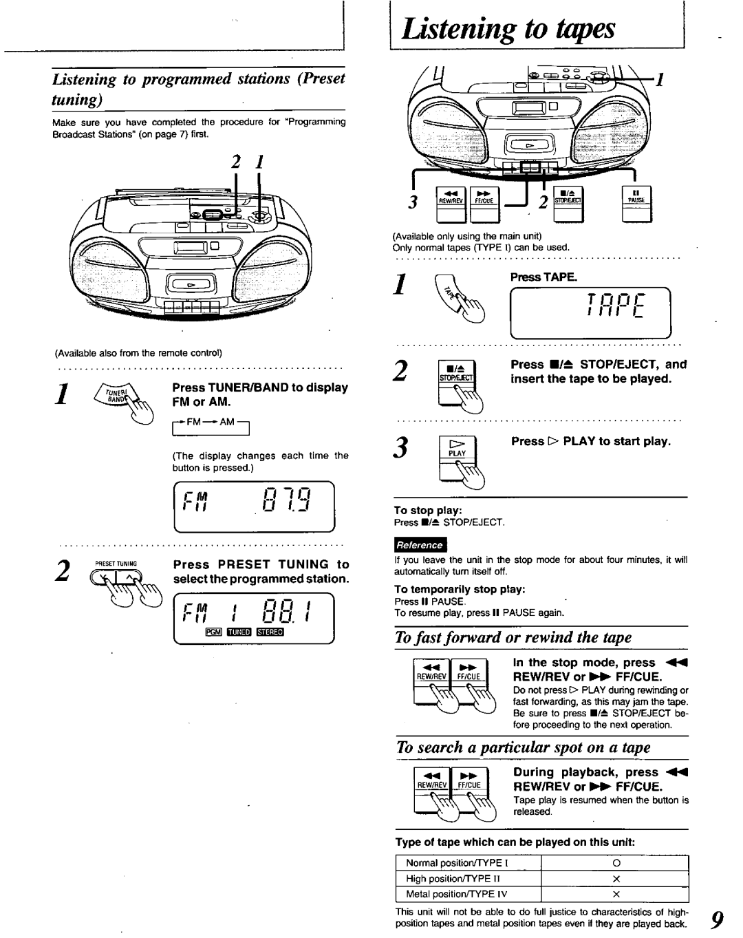 Panasonic RXDS22 manual 