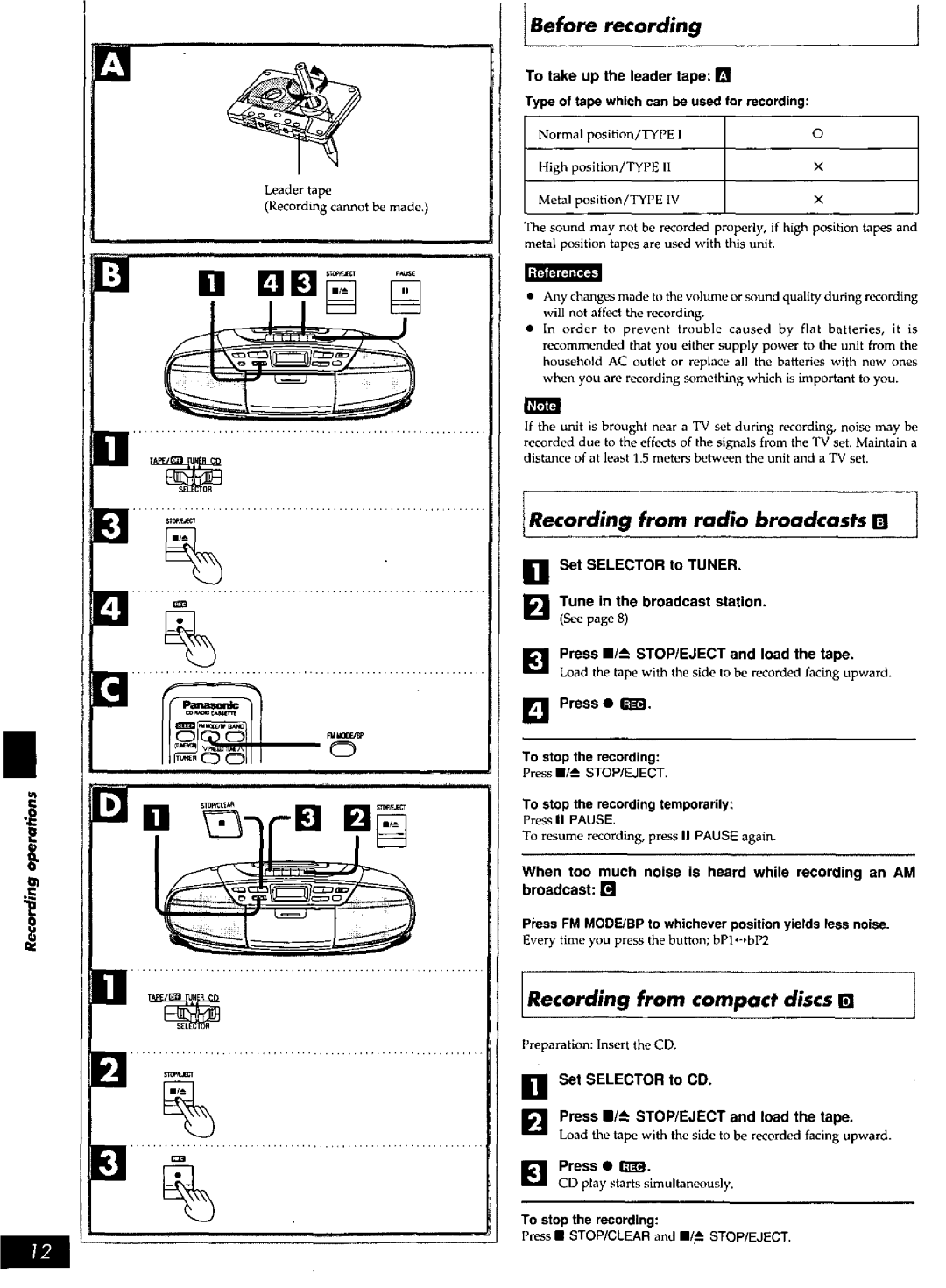 Panasonic RXDS27 manual 