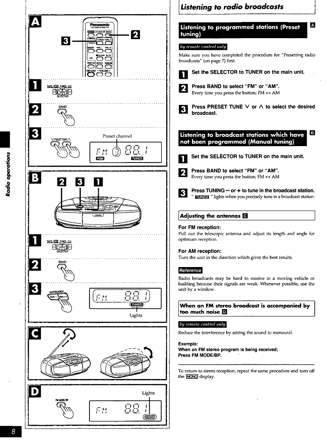 Panasonic RXDS27 manual 