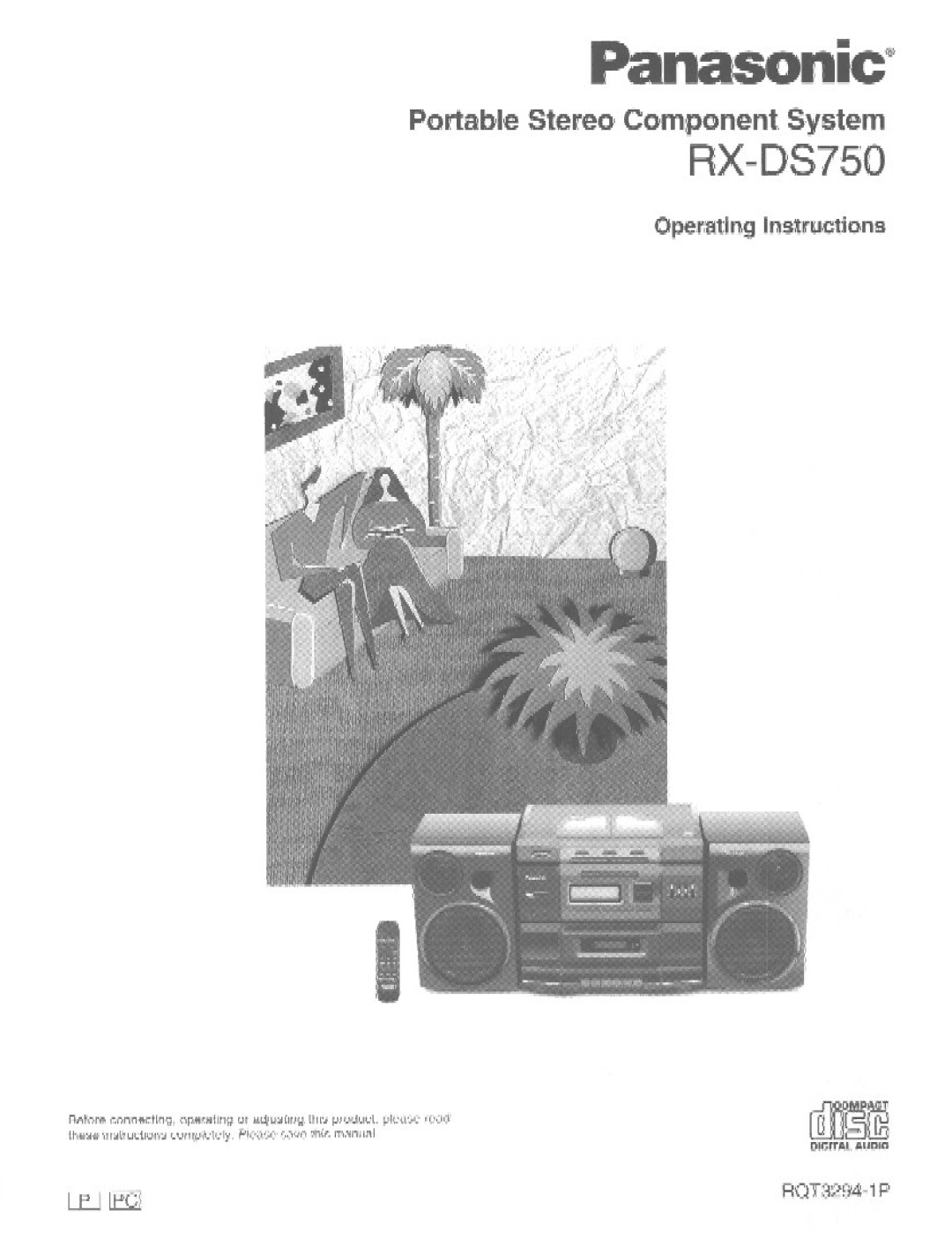 Panasonic RXDS750 manual 