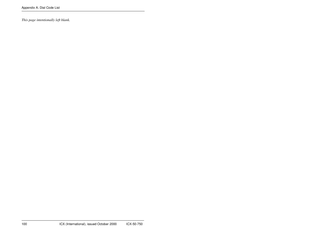 Panasonic S-ICX manual ICX International, issued October ICX-50-750 