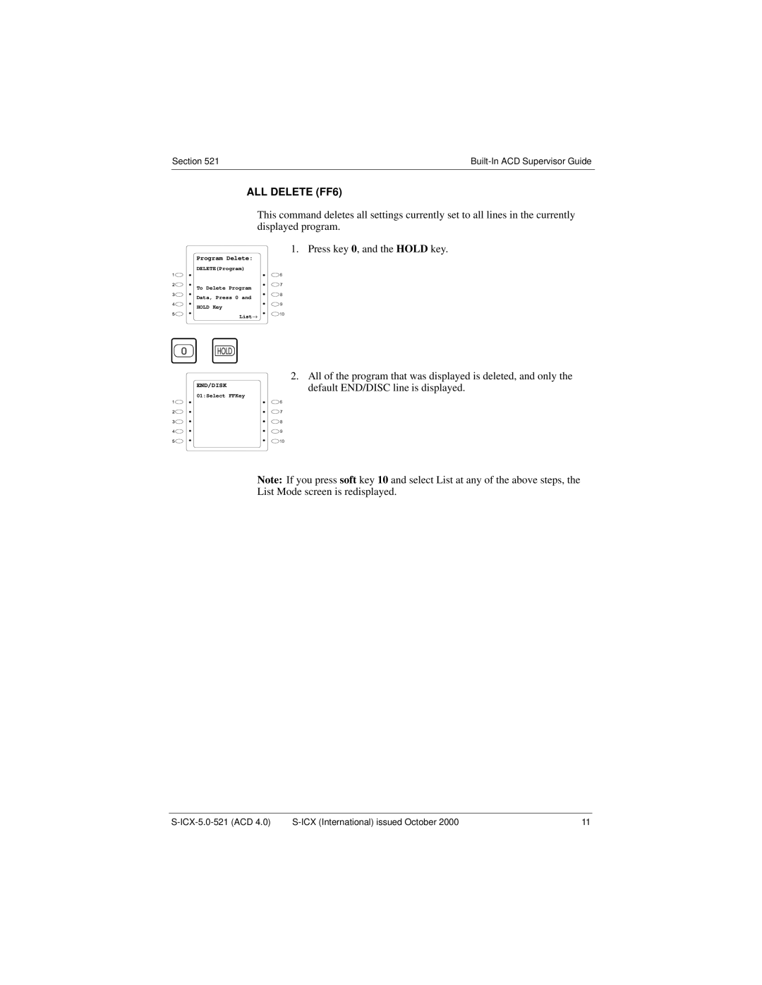 Panasonic S-ICX technical manual ALL Delete FF6 