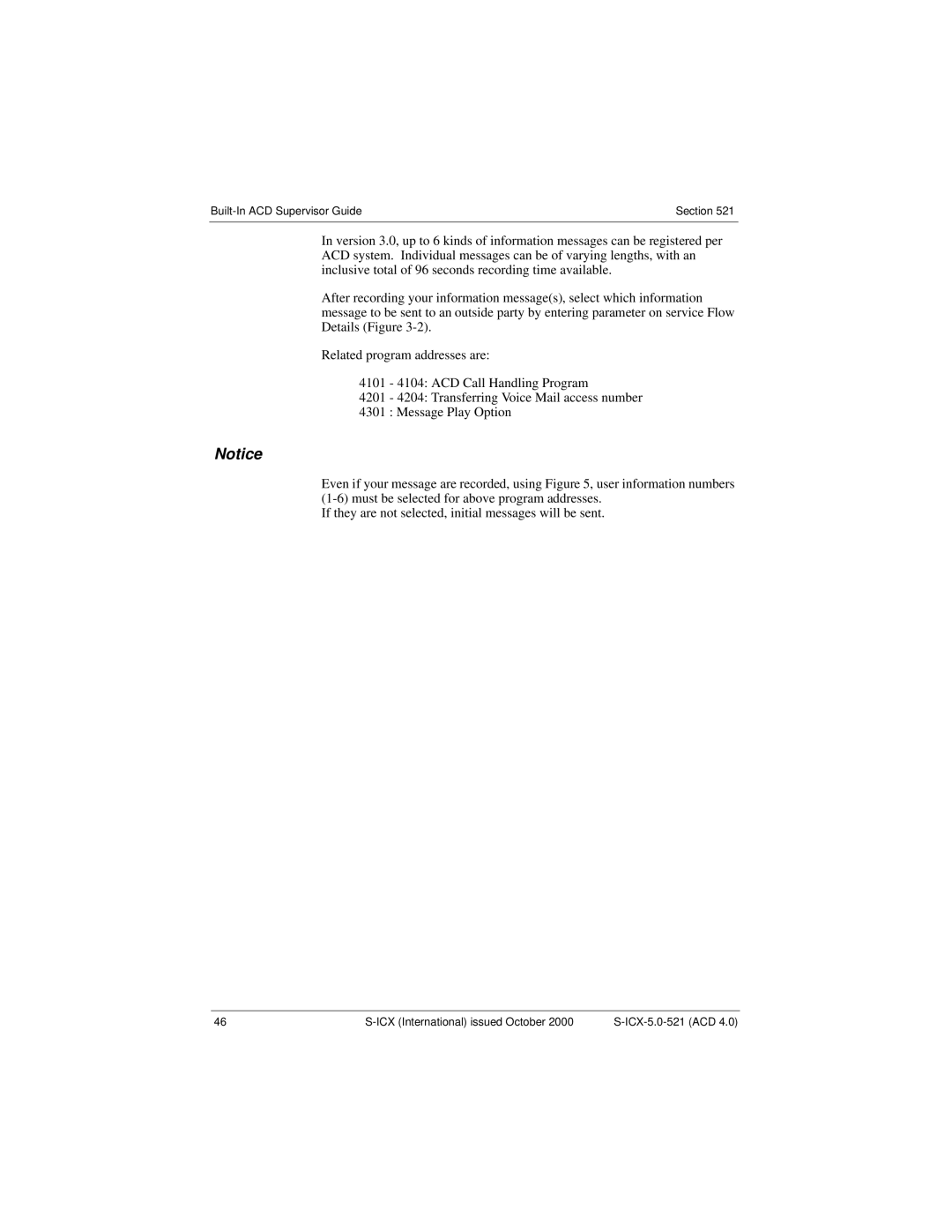 Panasonic S-ICX technical manual Built-In ACD Supervisor Guide 