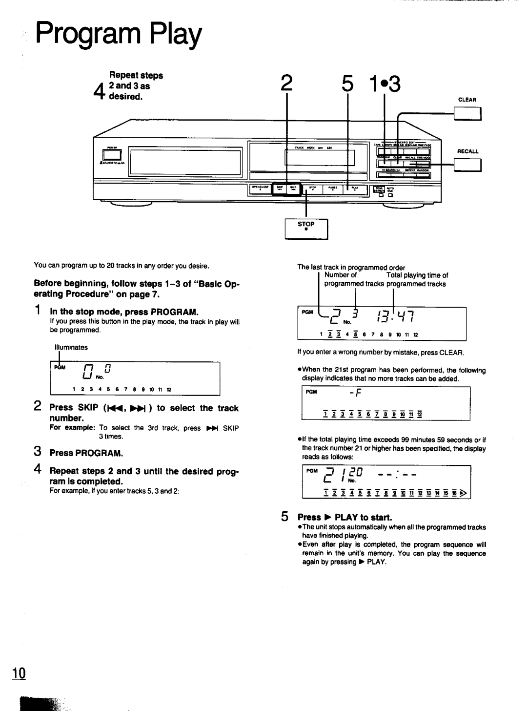 Panasonic S-PG340 manual 