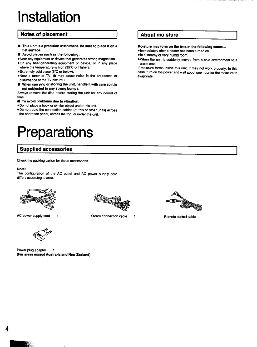 Panasonic S-PG340 manual 