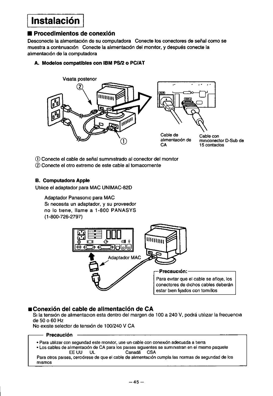 Panasonic S70 manual 