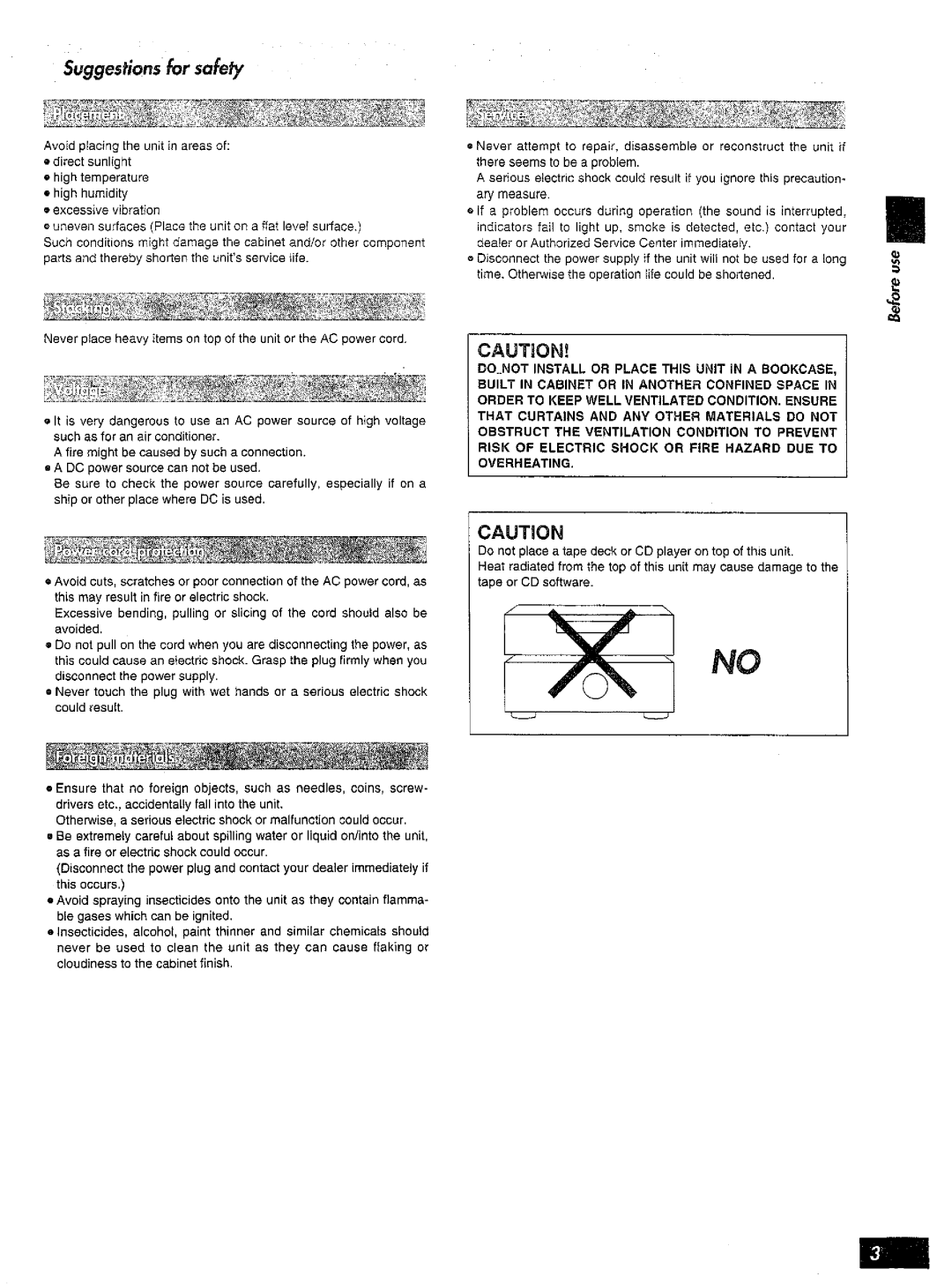 Panasonic SA-AX6 manual 