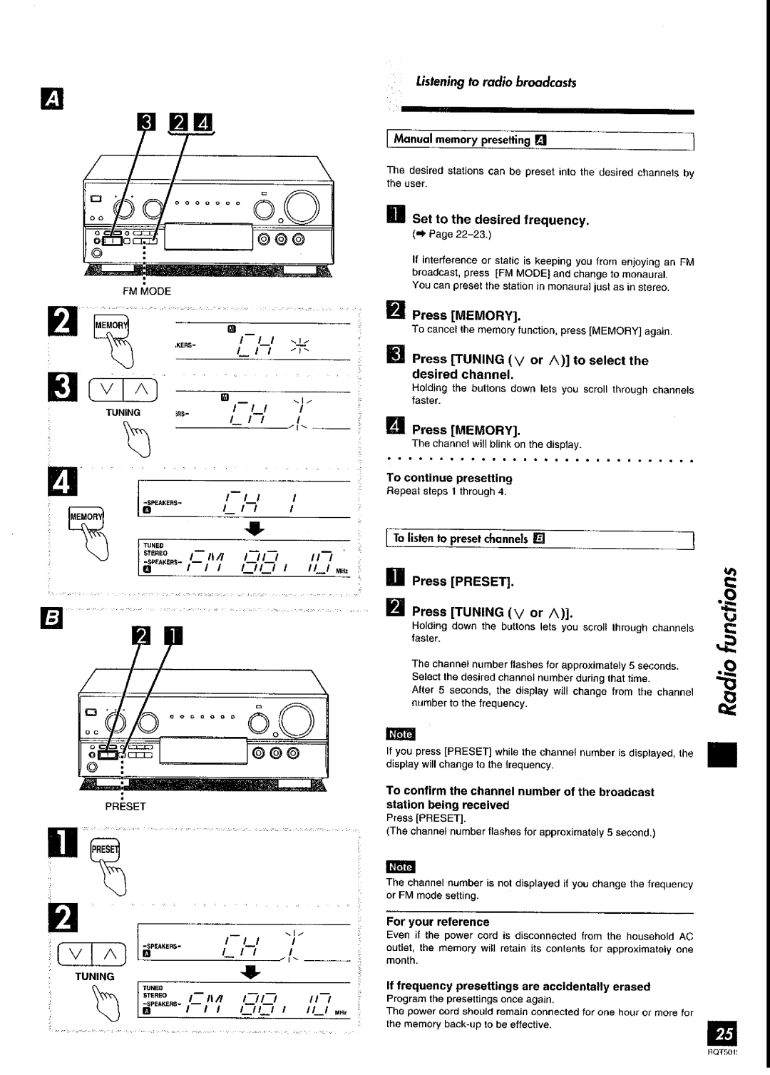 Panasonic SA-DX930 manual 