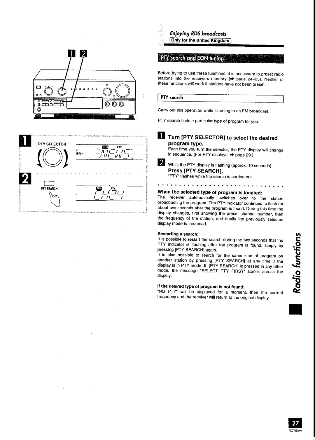 Panasonic SA-DX930 manual 