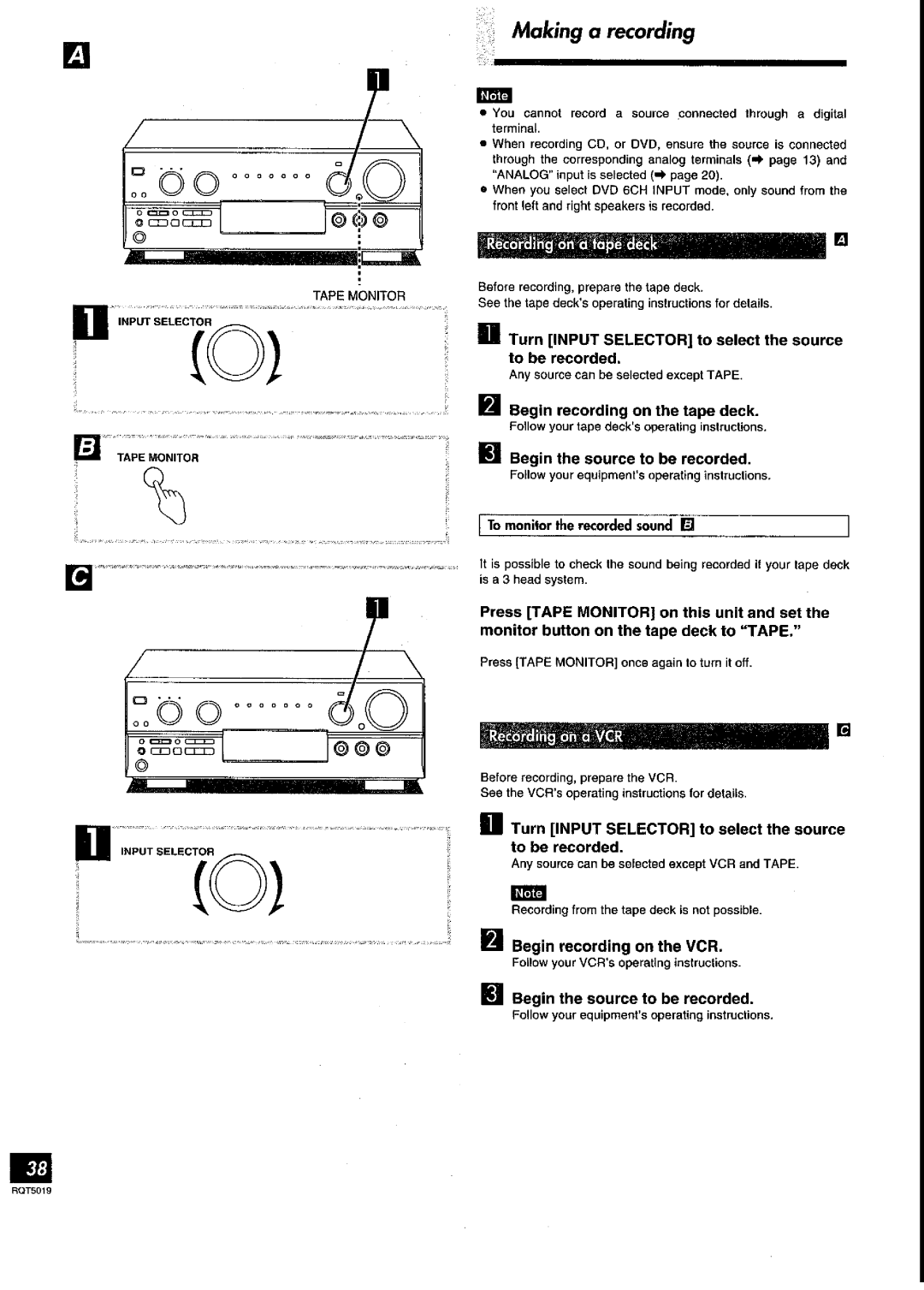 Panasonic SA-DX930 manual 