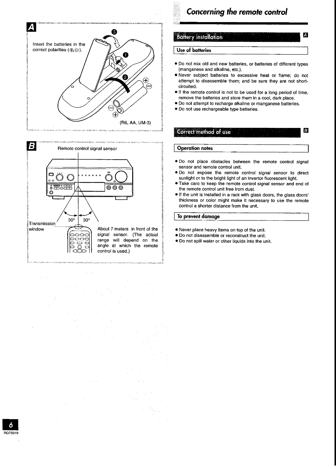 Panasonic SA-DX930 manual 