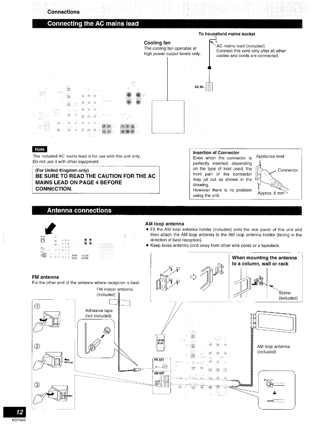 Panasonic SA-DX940 manual 