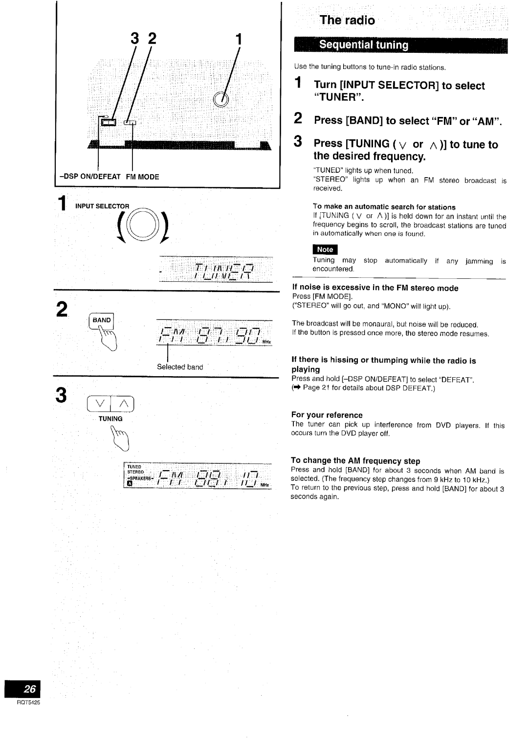 Panasonic SA-DX940 manual 