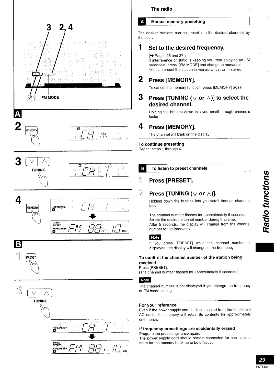 Panasonic SA-DX940 manual 