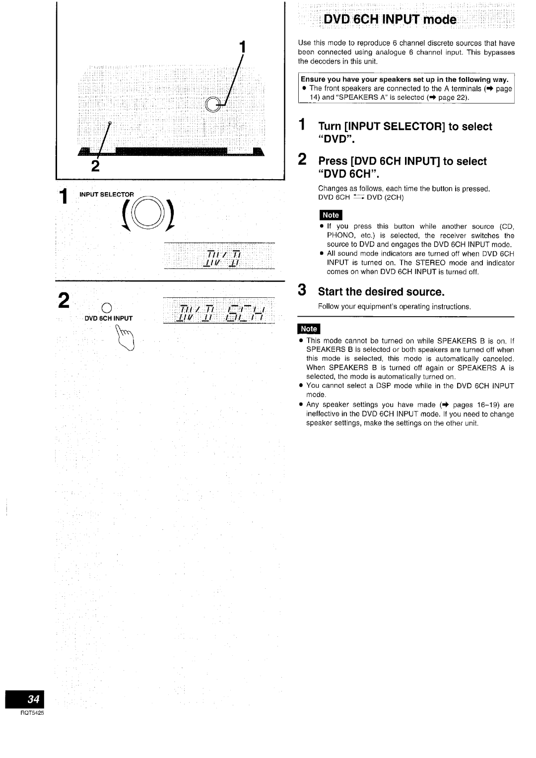 Panasonic SA-DX940 manual 