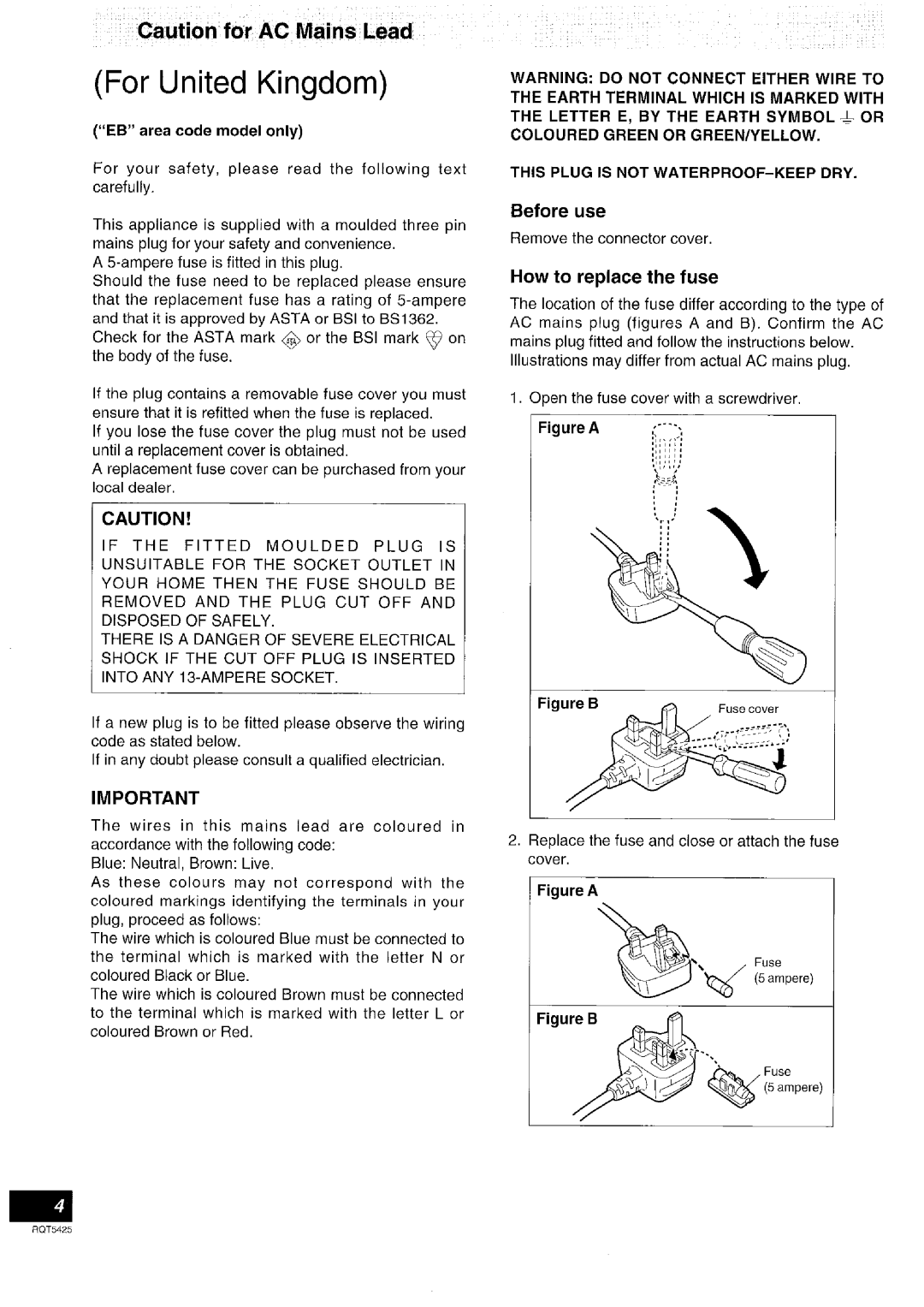 Panasonic SA-DX940 manual 