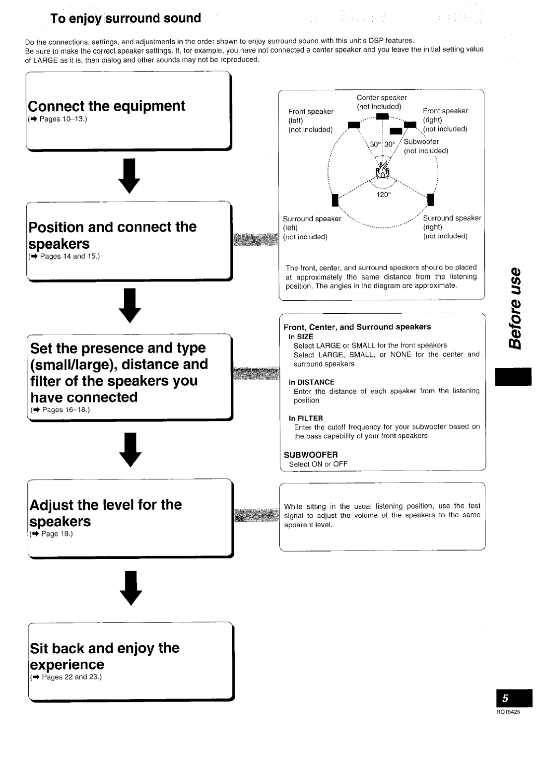 Panasonic SA-DX940 manual 