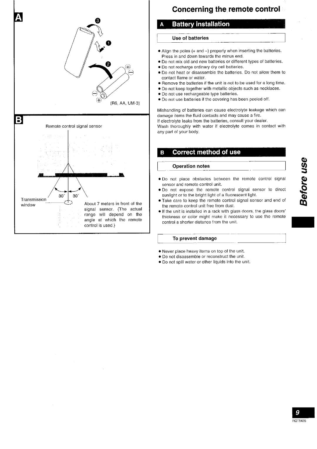 Panasonic SA-DX940 manual 