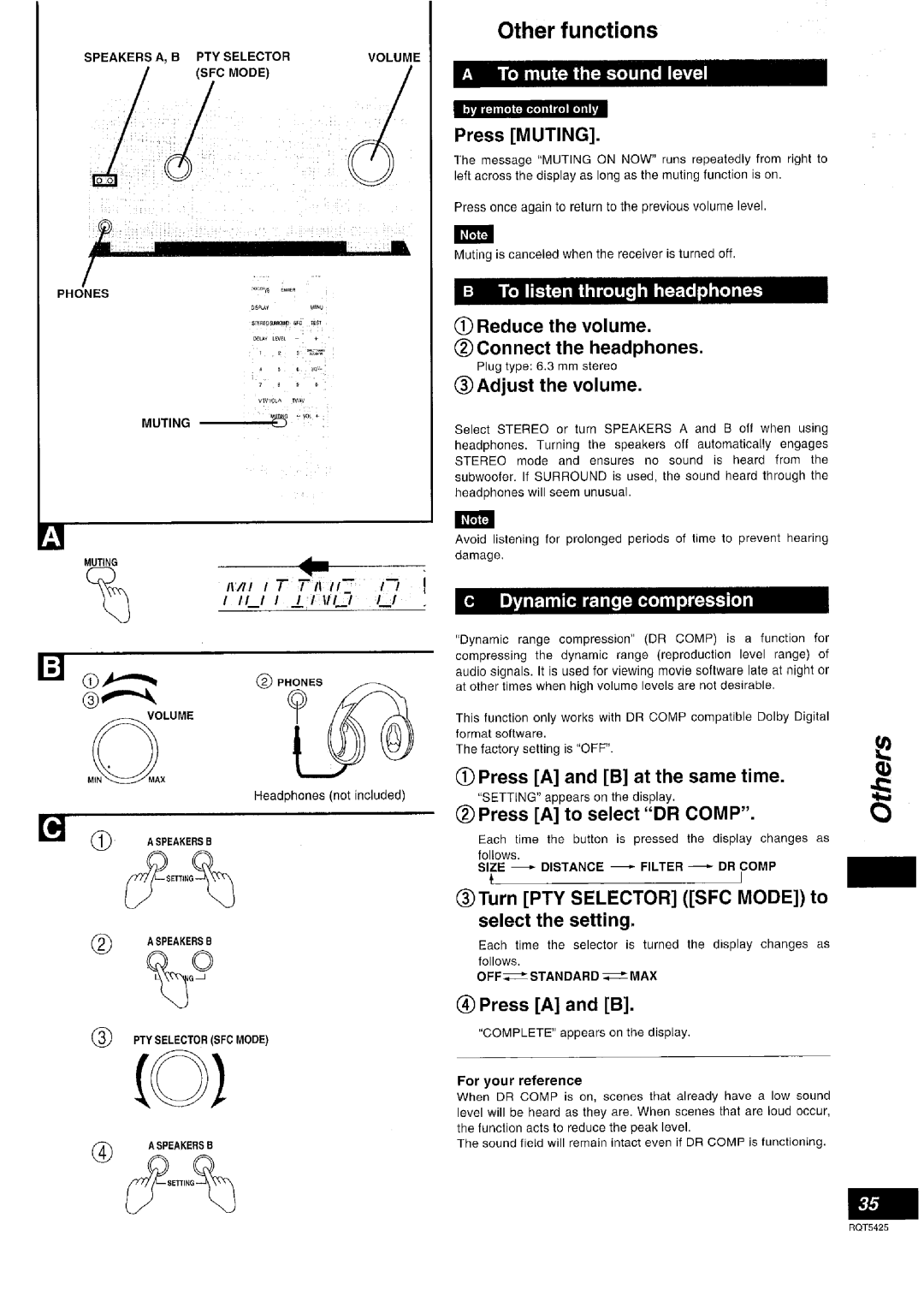 Panasonic SA-DX940 manual 