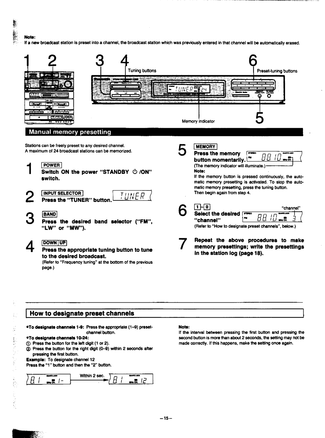 Panasonic SA-HD52 manual 