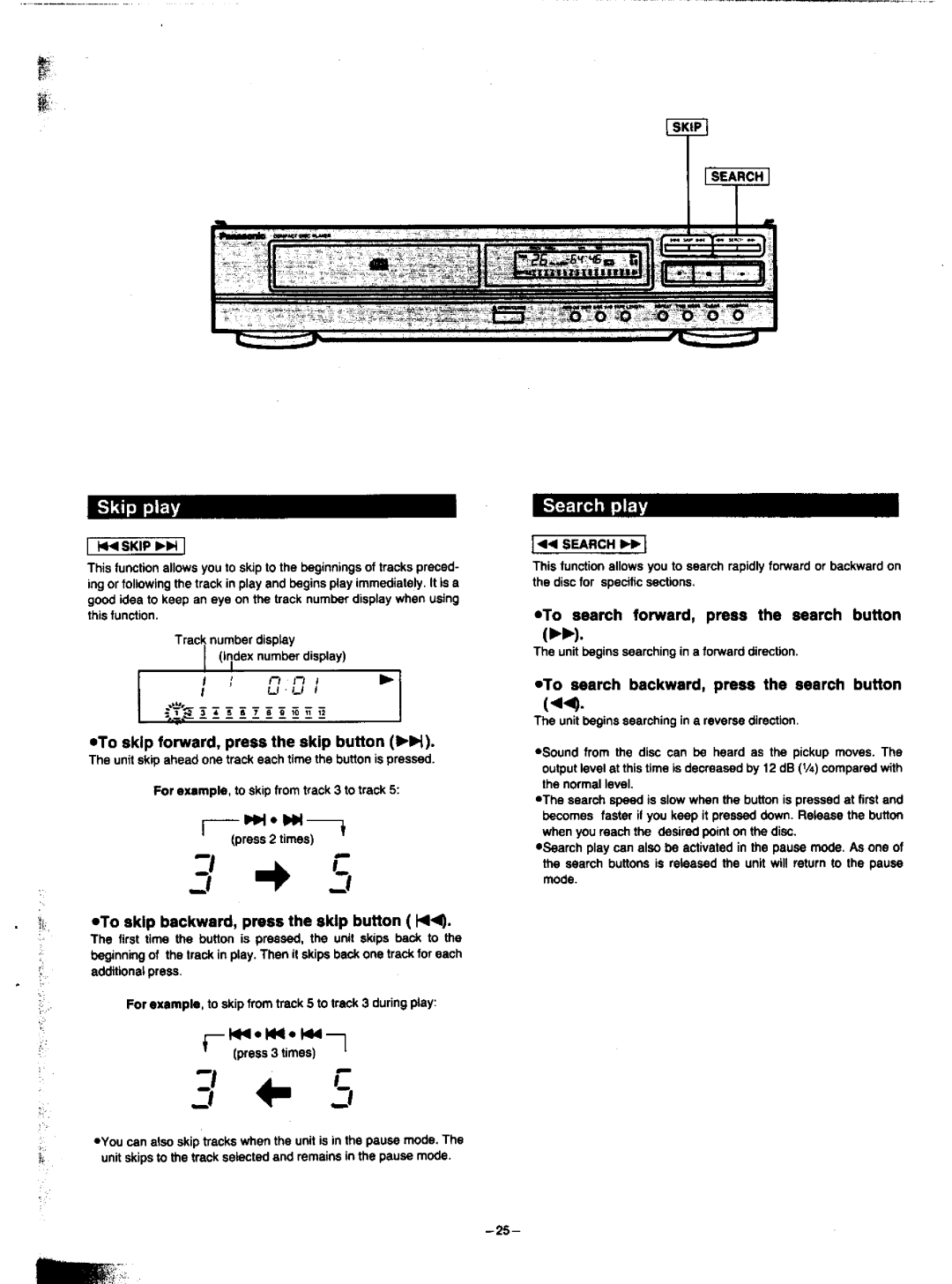 Panasonic SA-HD52 manual 