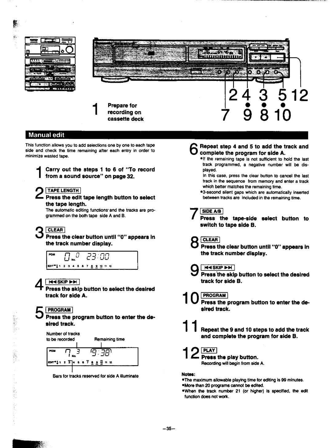 Panasonic SA-HD52 manual 