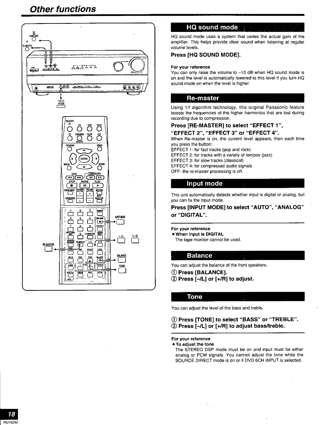 Panasonic SAHE200S, SA-HE200 manual 