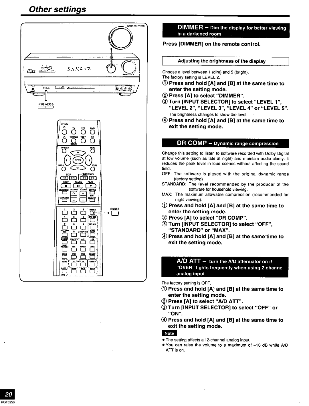 Panasonic SAHE200S, SA-HE200 manual 