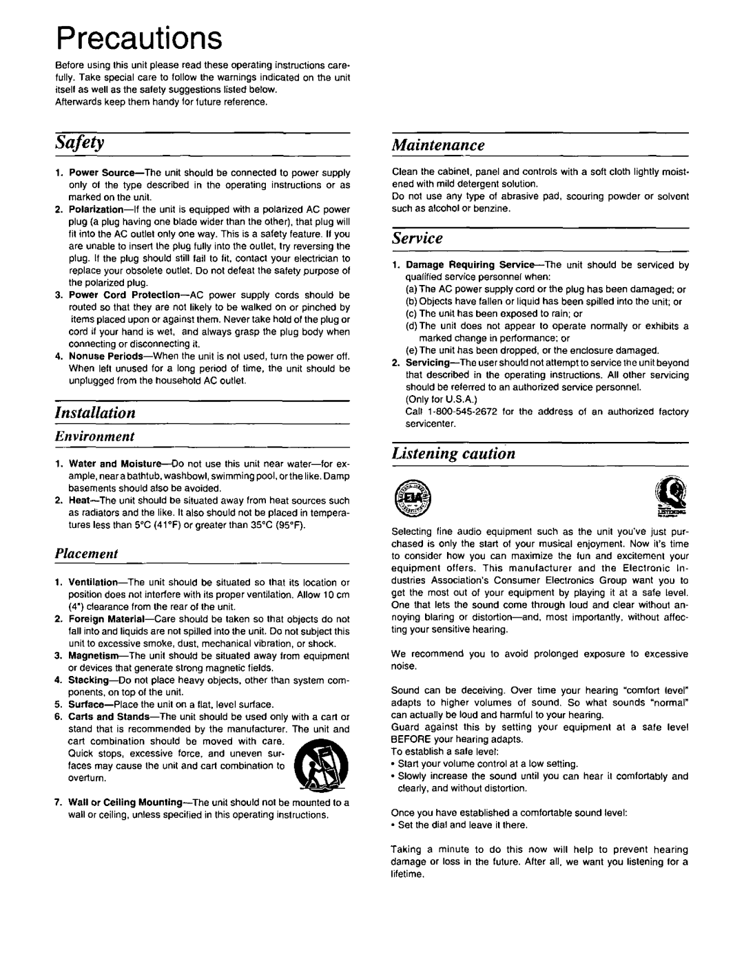 Panasonic SBAS35 manual 