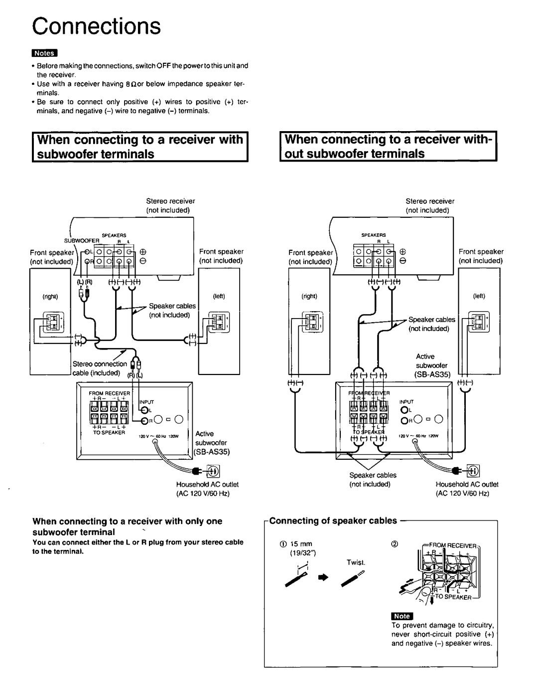 Panasonic SBAS35 manual 