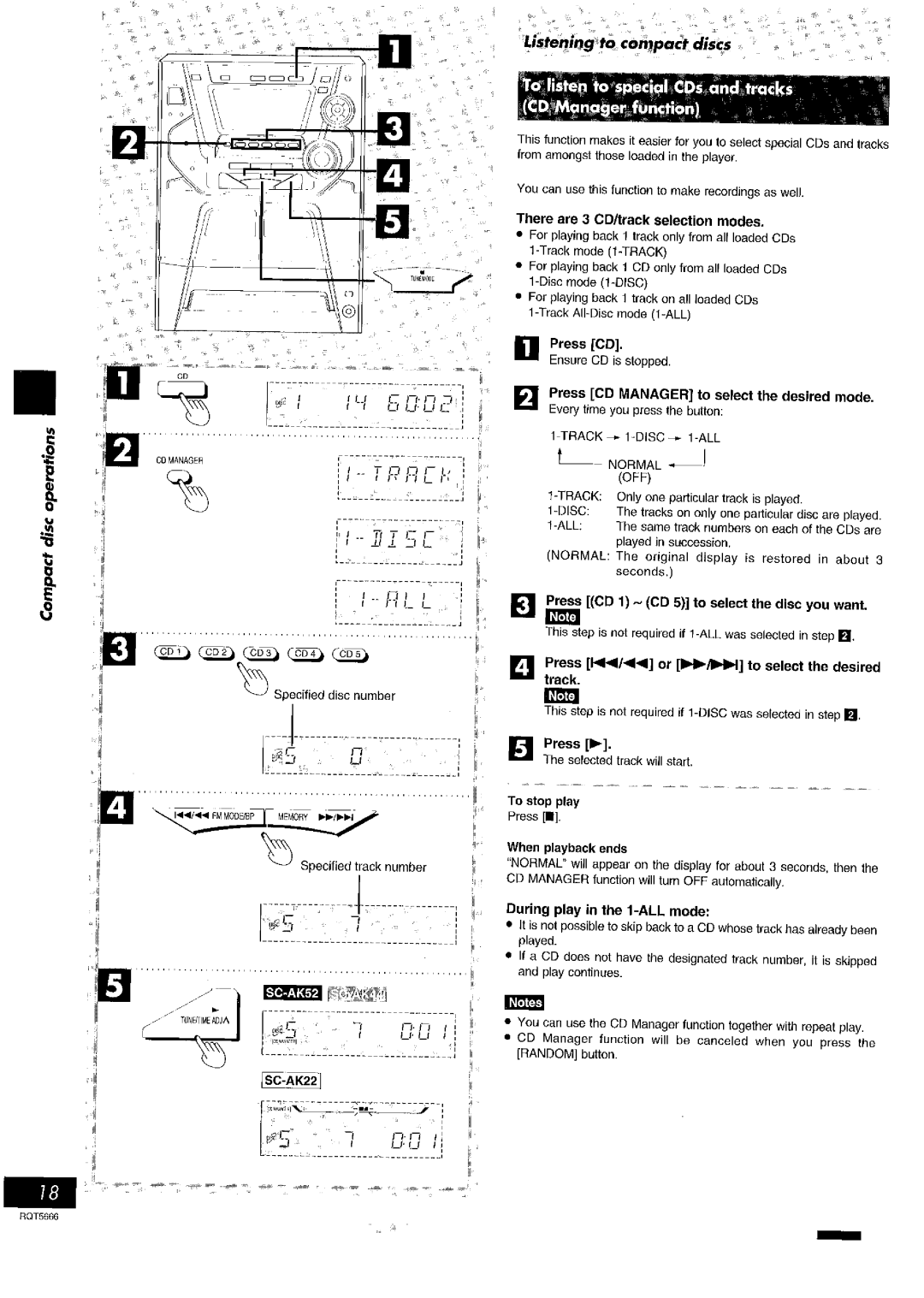 Panasonic SC- AK42, SC- AK54 manual 