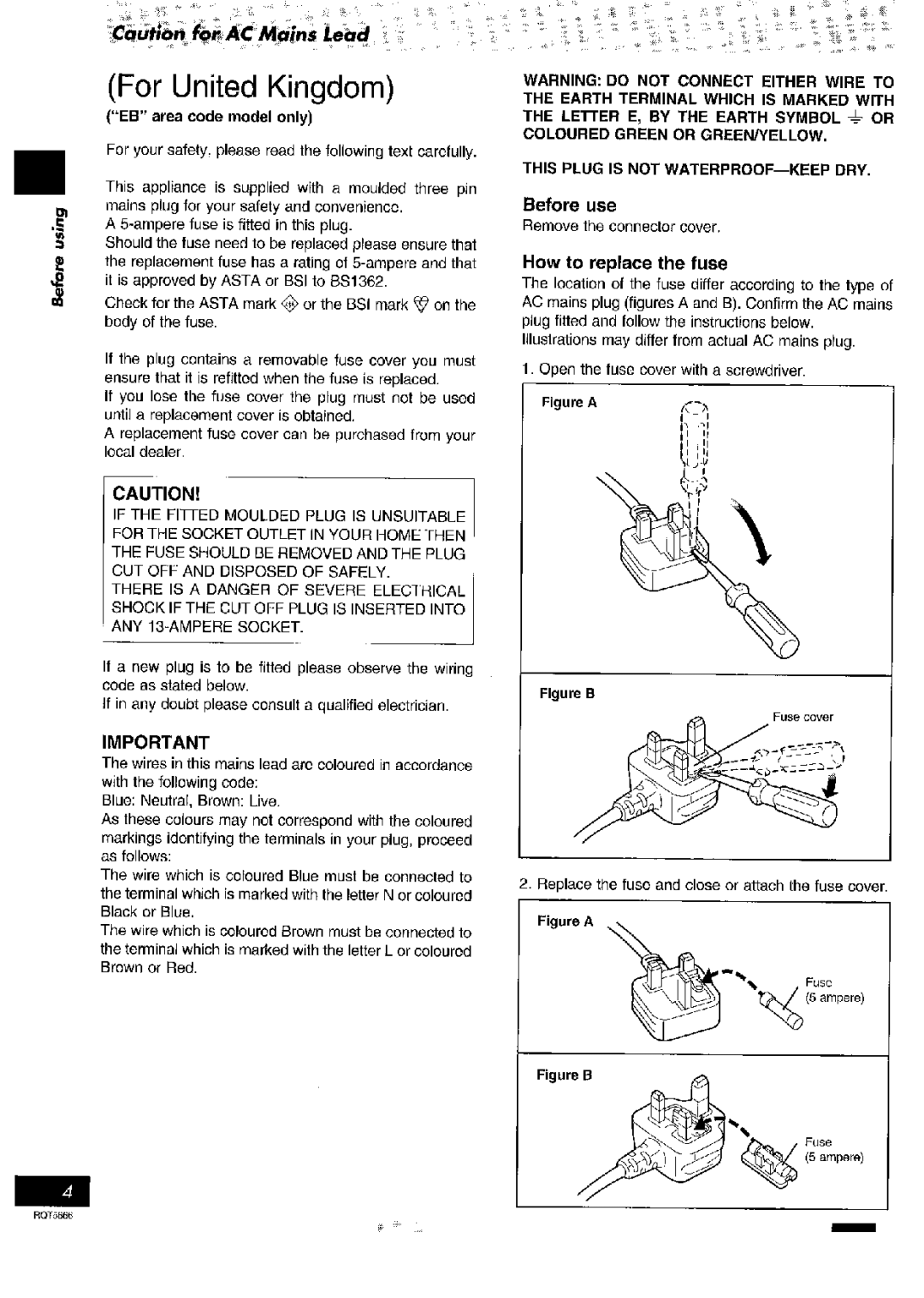 Panasonic SC- AK42, SC- AK54 manual 