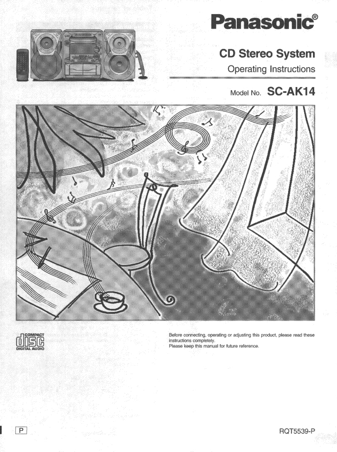 Panasonic SC-AK14 manual 